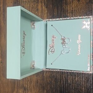 Disney Mickey & Minnie Mouse Forever Yours Necklace NWT